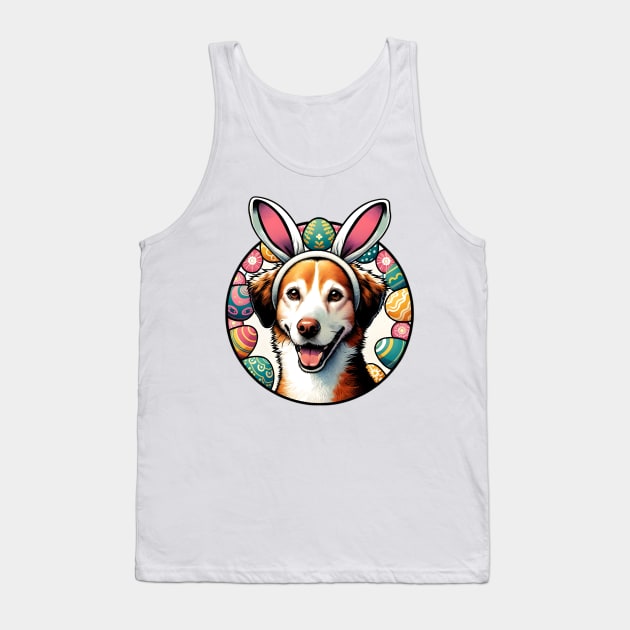 Harrier Enjoys Easter with Bunny Ears and Colorful Eggs Tank Top by ArtRUs